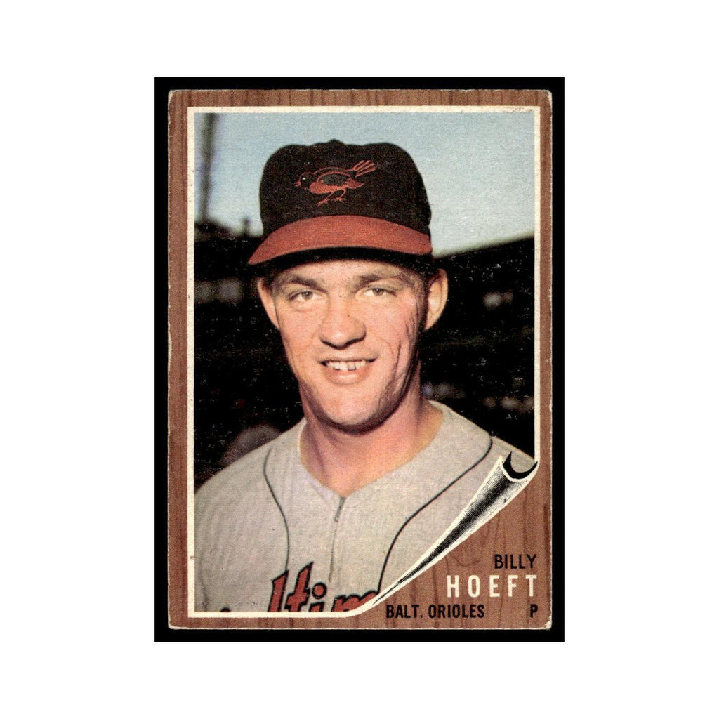 Billy Hoeft 1962 Topps #134 Baltimore Orioles Baseball Card VG