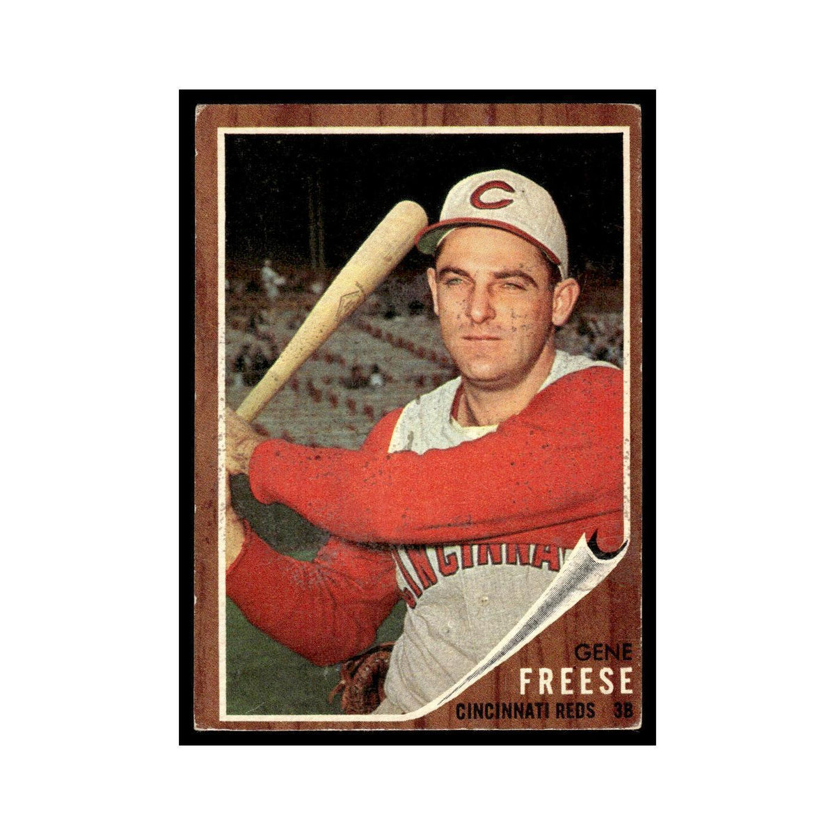Gene Freese 1962 Topps #205 Cincinnati Reds Baseball Card VG