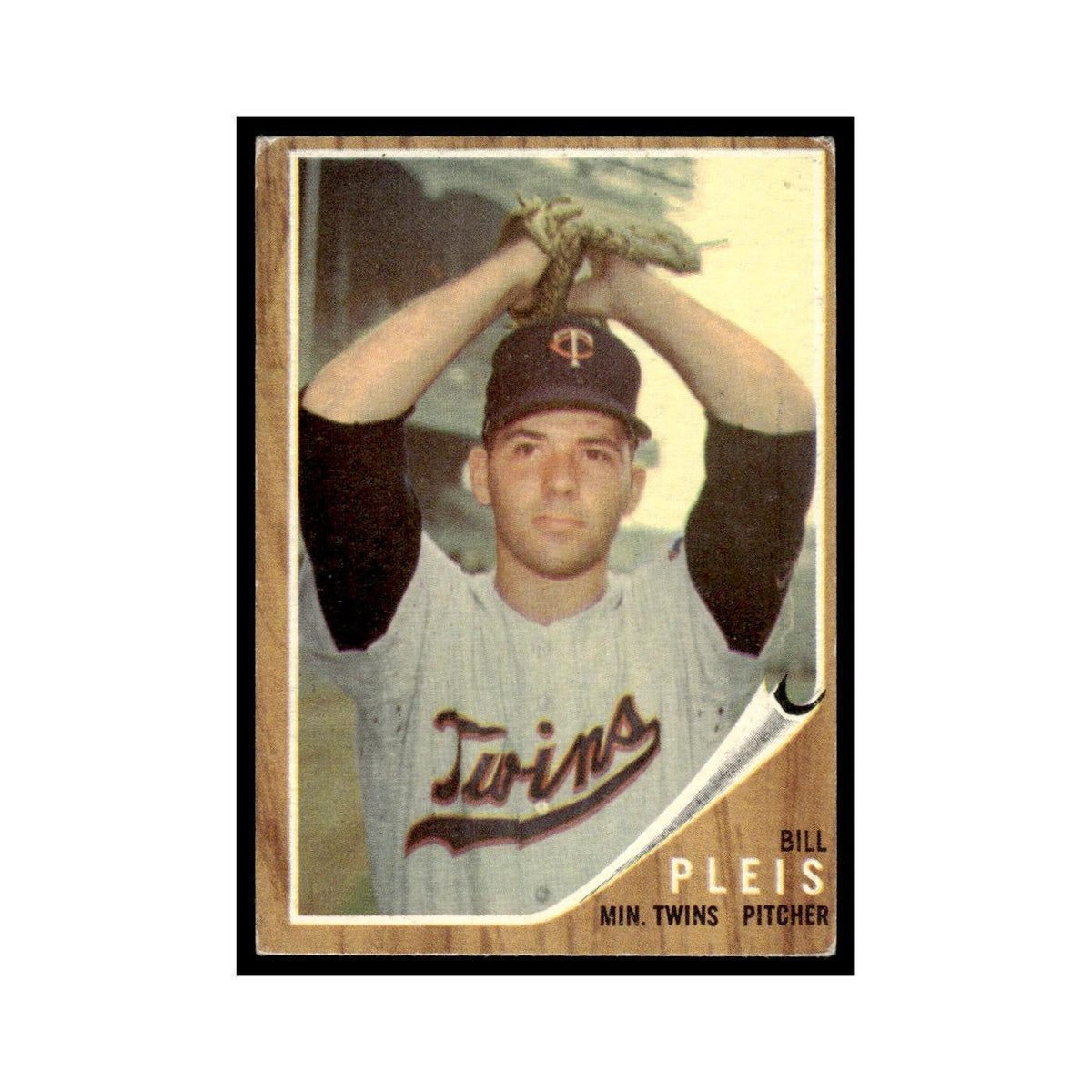 Bill Pleis 1962 Topps #124 Minnesota Twins Baseball Card VG