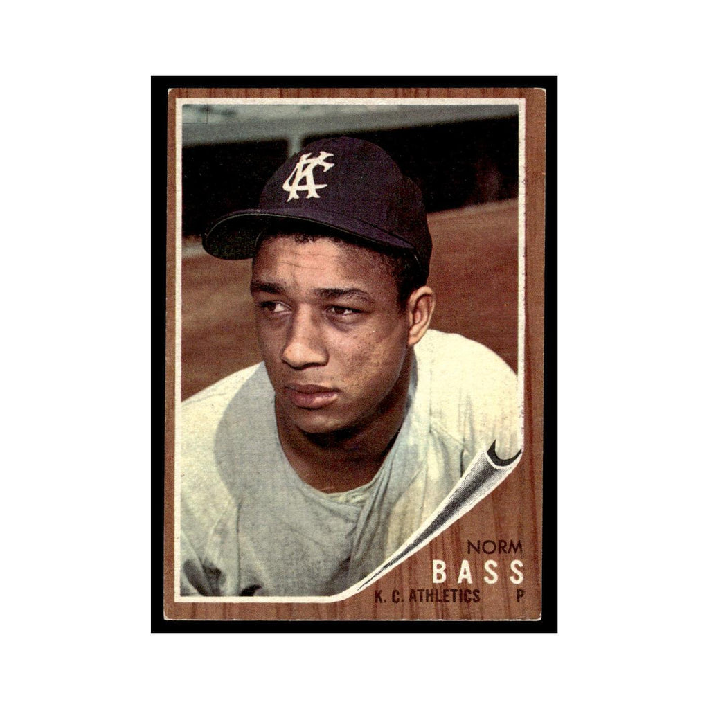 Norm Bass 1962 Topps #122 Kansas City Athletics Baseball Card VG