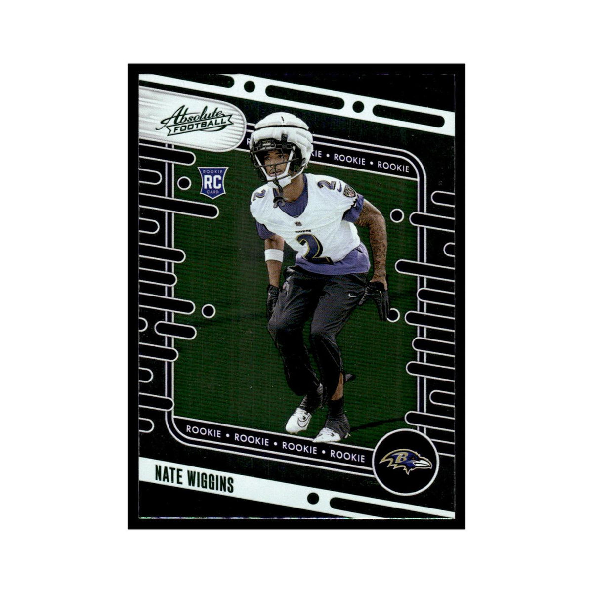 Nate Wiggins Rookie 2024 Panini Absolute #130 Baltimore Ravens Football Card NM