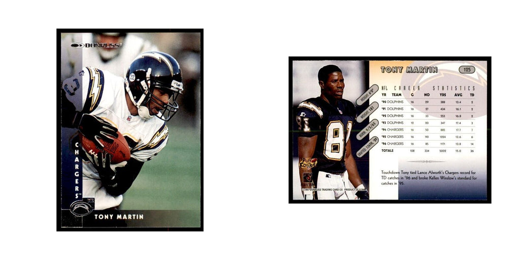 Tony Martin 1997 Donruss #125 Football Cards Football Card NM