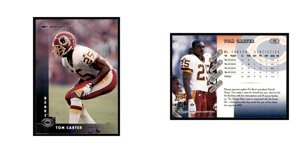 Tom Carter 1997 Donruss #95 Football Cards Football Card NM
