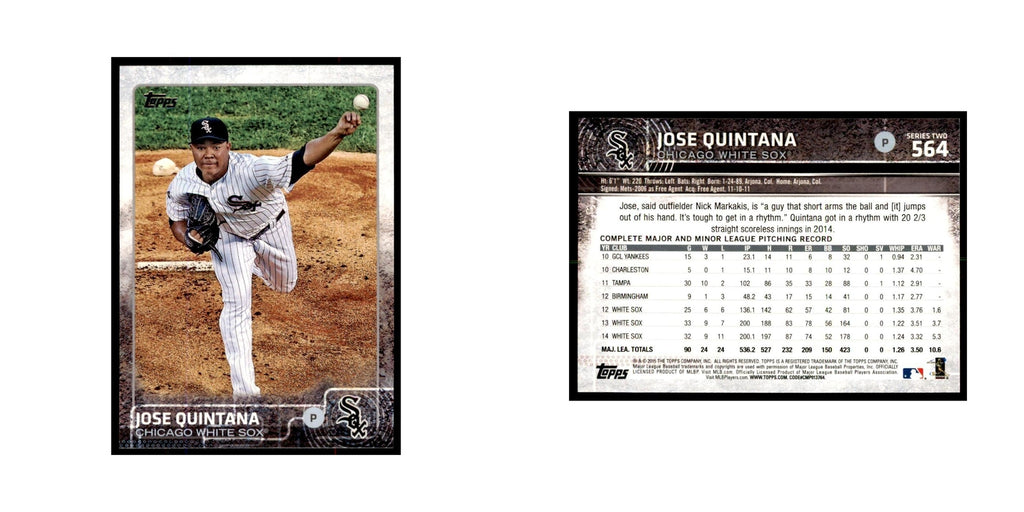 Jose Quintana 2015 Topps #564 Baseball Cards Baseball Card NM