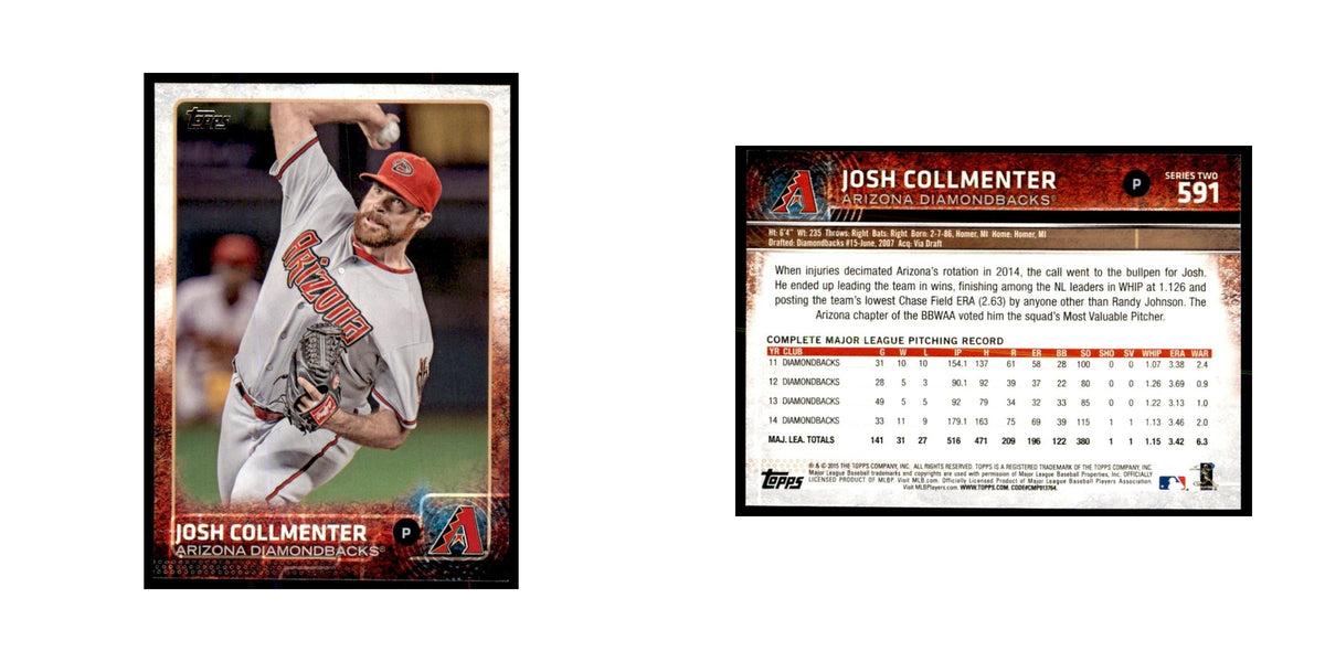 Josh Collmenter 2015 Topps #591 Baseball Cards Baseball Card NM