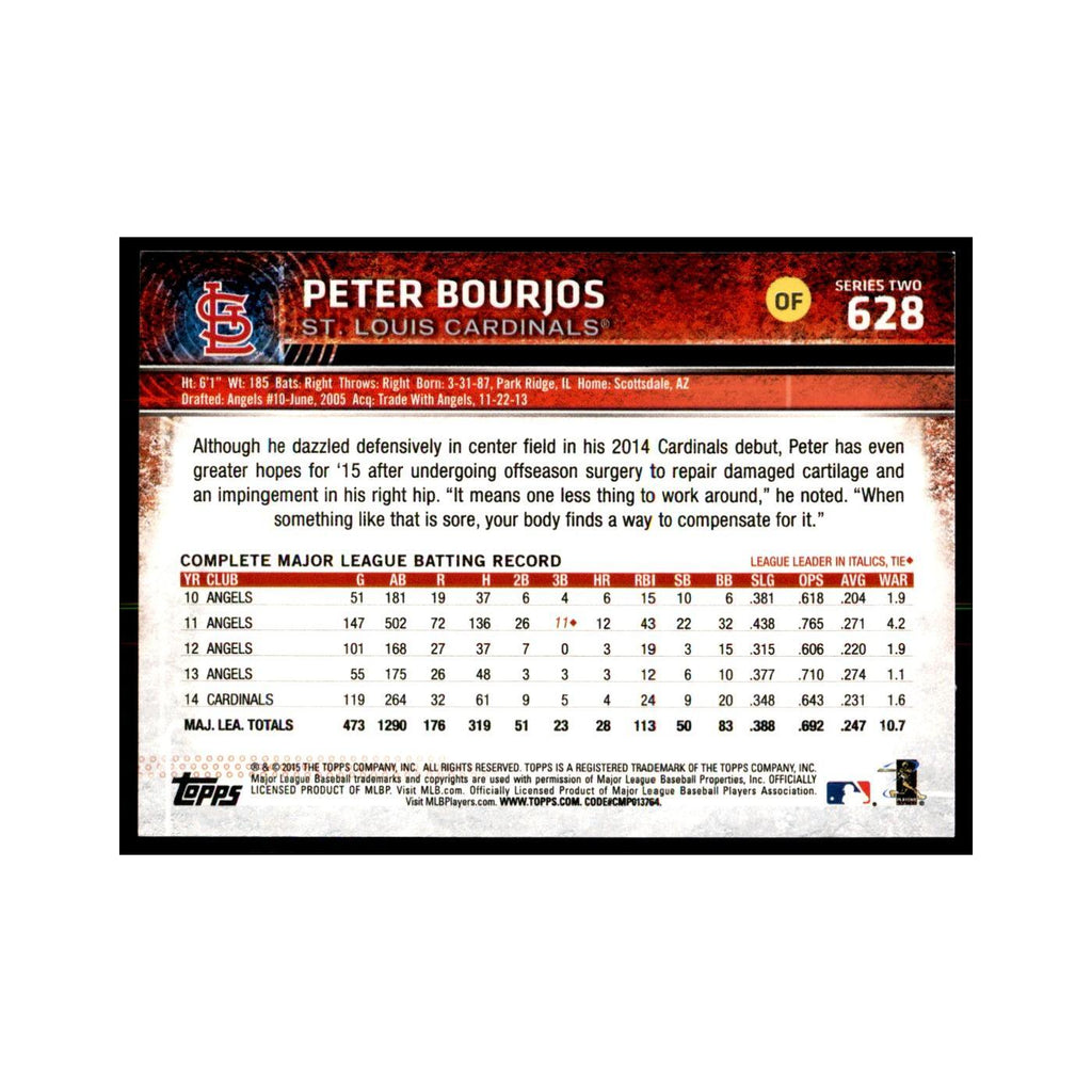 Peter Bourjos 2015 Topps #628 Baseball Cards Baseball Card NM