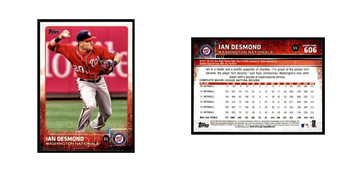Ian Desmond 2015 Topps #606 Baseball Cards Baseball Card NM