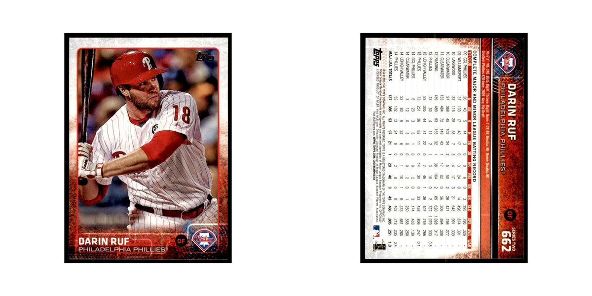 Darin Ruf 2015 Topps #662 Baseball Cards Baseball Card NM