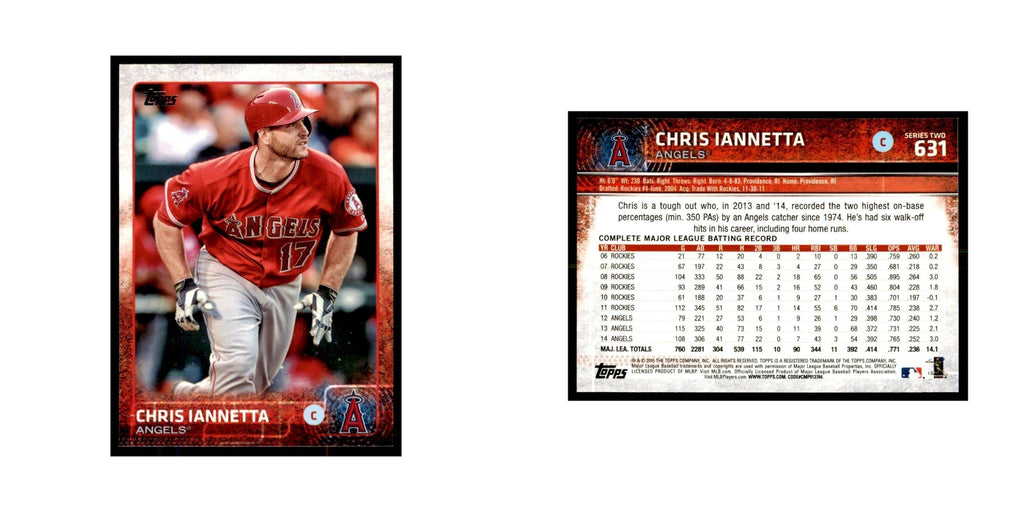 Chris Iannetta 2015 Topps #631 Baseball Cards Baseball Card NM