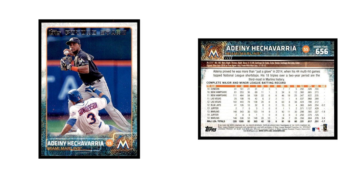 Adeiny Hechavarria 2015 Topps #656 Baseball Cards Baseball Card NM