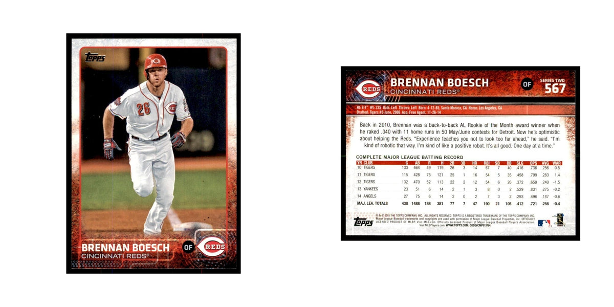 Brennan Boesch 2015 Topps #567 Baseball Cards Baseball Card NM