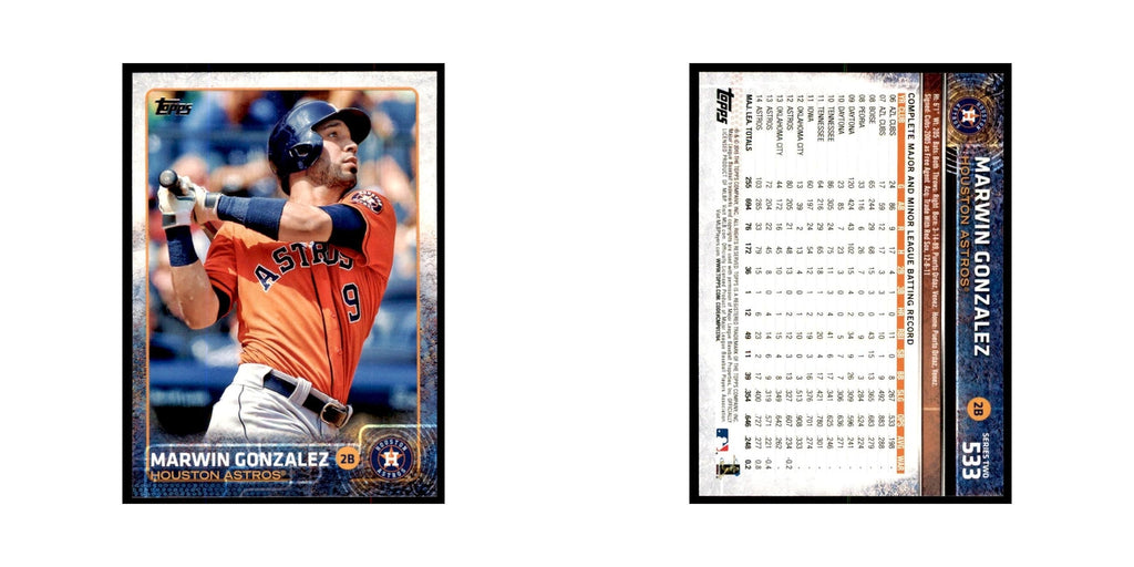 Marwin Gonzalez 2015 Topps #533 Baseball Cards Baseball Card NM
