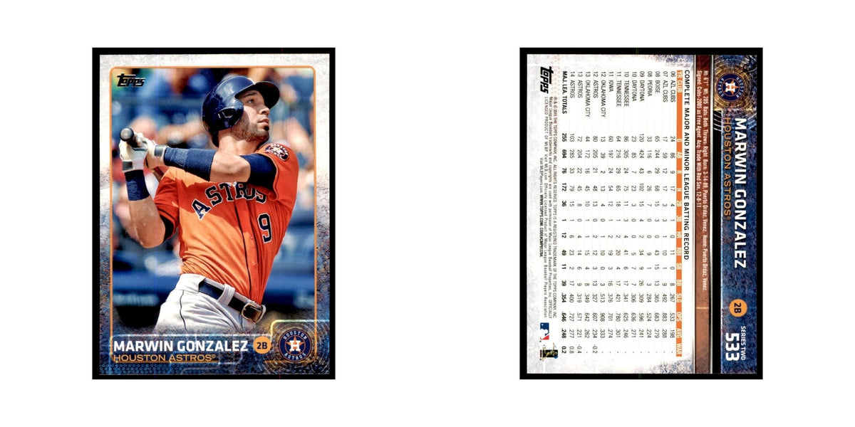 Marwin Gonzalez 2015 Topps #533 Baseball Cards Baseball Card NM
