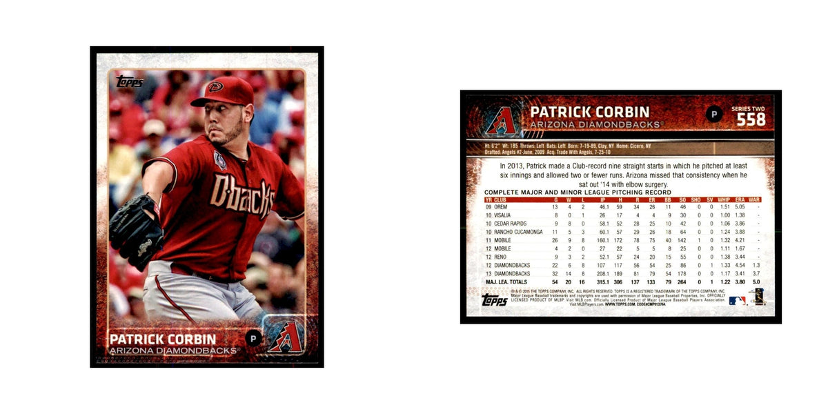 Patrick Corbin 2015 Topps #558 Baseball Cards Baseball Card NM