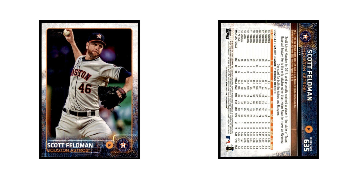 Scott Feldman 2015 Topps #635 Baseball Cards Baseball Card NM