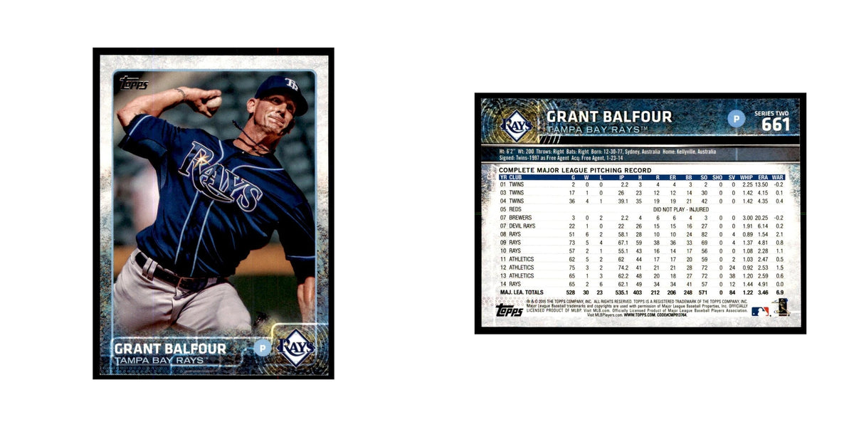 Grant Balfour 2015 Topps #661 Baseball Cards Baseball Card NM