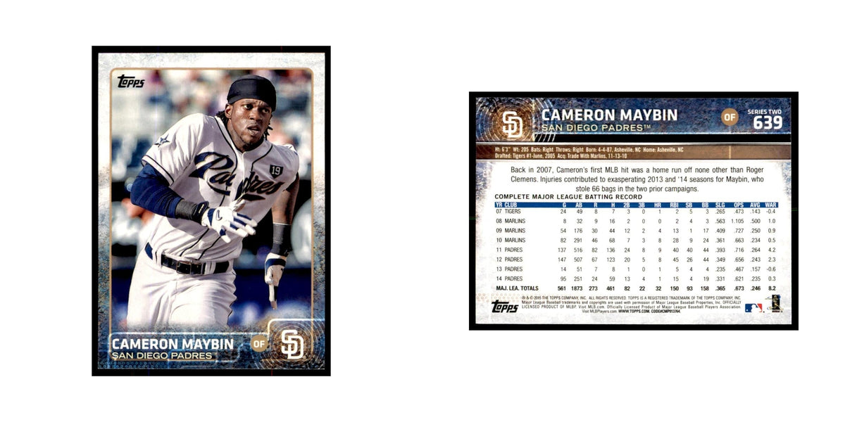 Cameron Maybin 2015 Topps #639 Baseball Cards Baseball Card NM