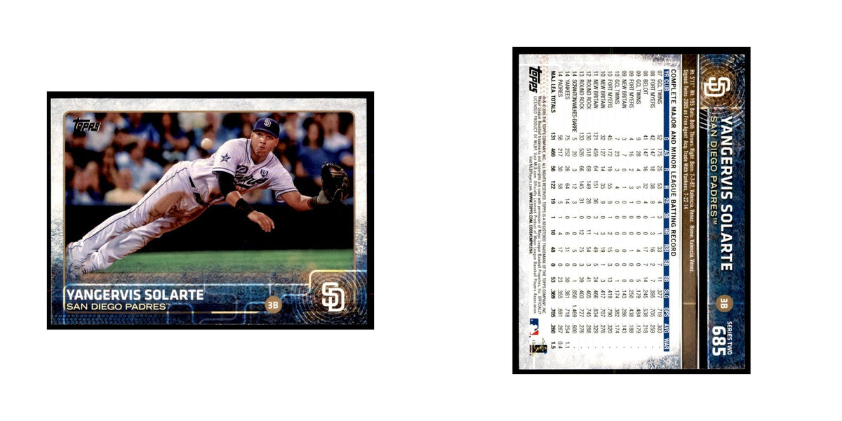 Yangervis Solarte 2015 Topps #685 Baseball Cards Baseball Card NM