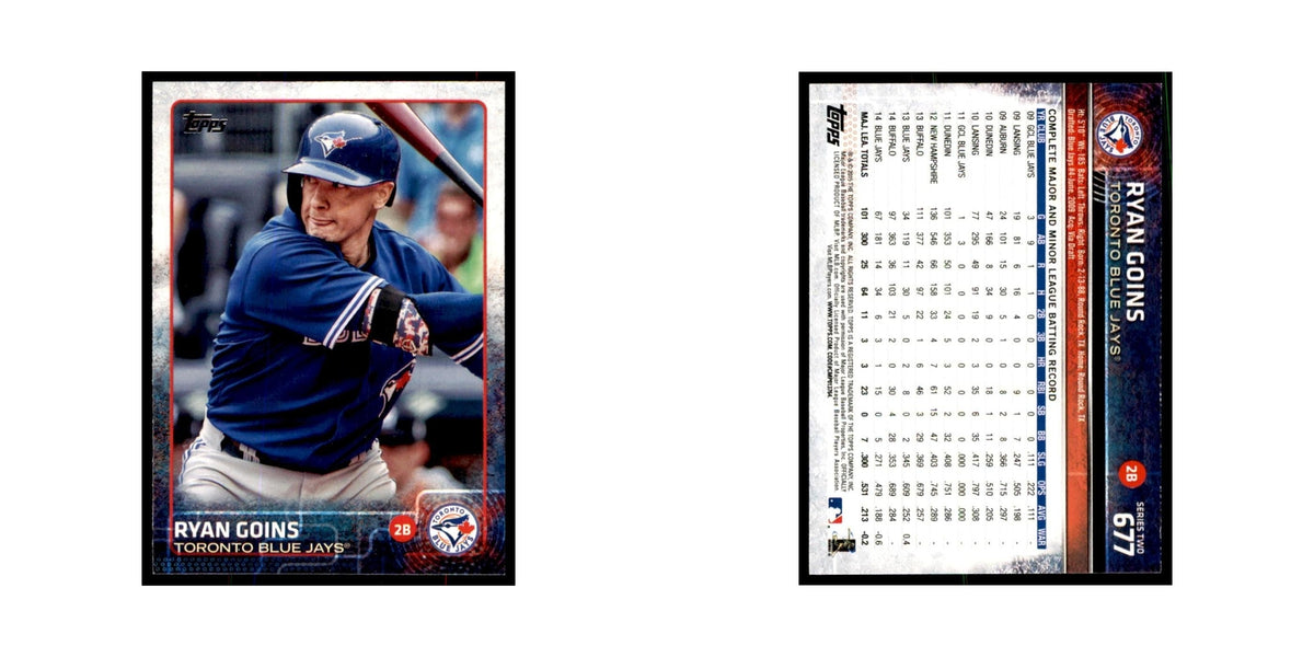Ryan Goins 2015 Topps #677 Baseball Cards Baseball Card NM