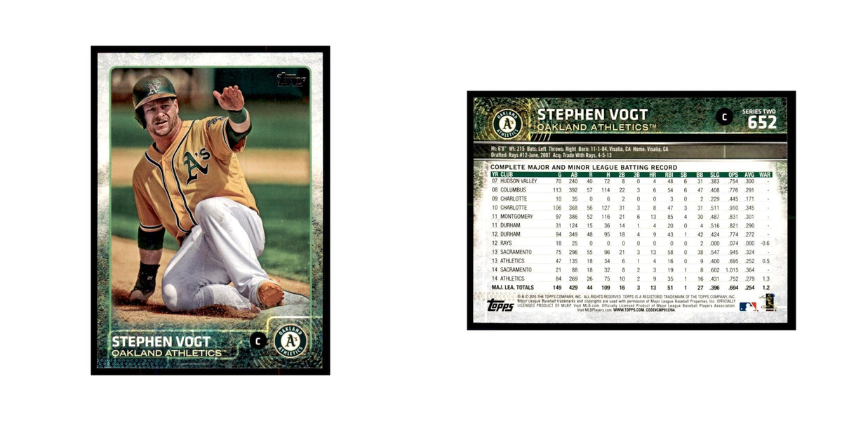 Stephen Vogt 2015 Topps #652 Baseball Cards Baseball Card NM