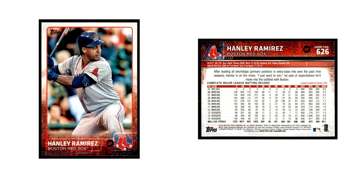 Hanley Ramirez 2015 Topps #625 Baseball Cards Baseball Card NM