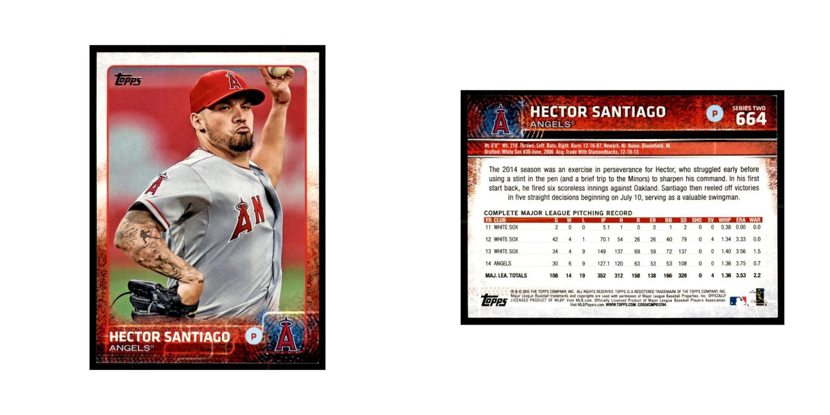 Hector Santiago 2015 Topps #664 Baseball Cards Baseball Card NM