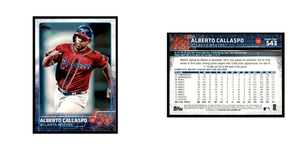 Alberto Callaspo 2015 Topps #543 Baseball Cards Baseball Card NM