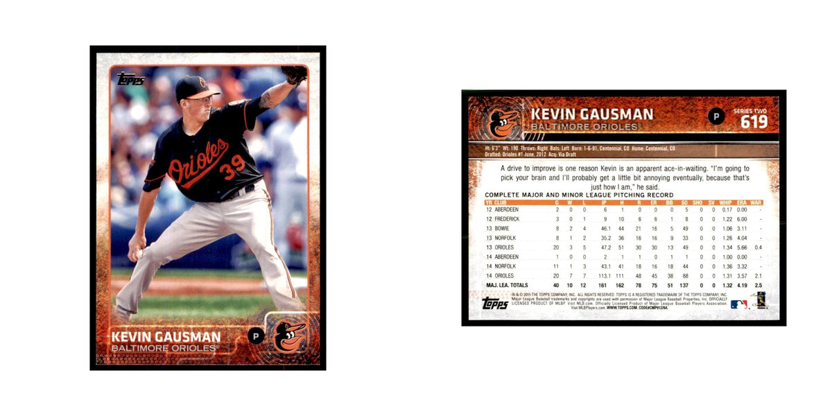 Kevin Gausman 2015 Topps #619 Baseball Cards Baseball Card NM