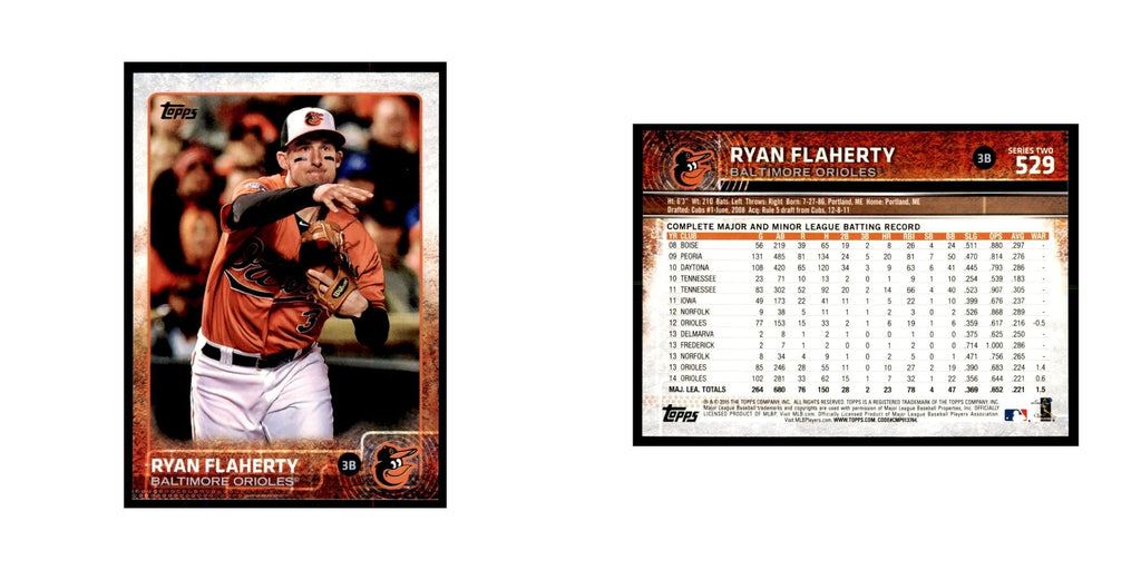 Ryan Flaherty 2015 Topps #529 Baseball Cards Baseball Card NM