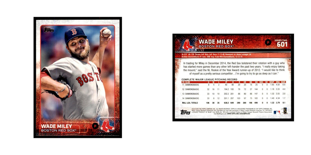 Wade Miley 2015 Topps #601 Baseball Cards Baseball Card NM