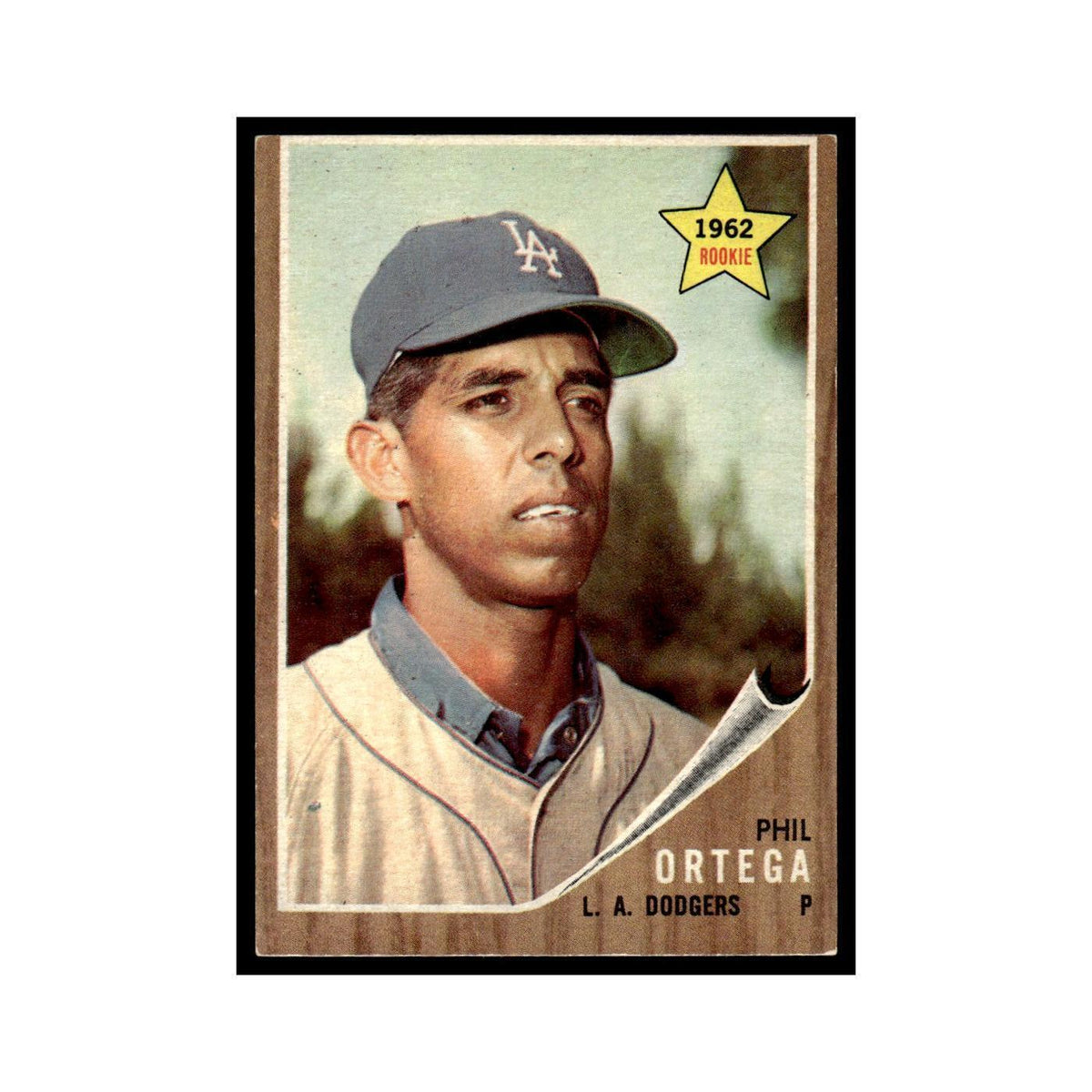 Phil Ortega Rookie 1962 Topps #69 Los Angeles Dodgers Baseball Card VG