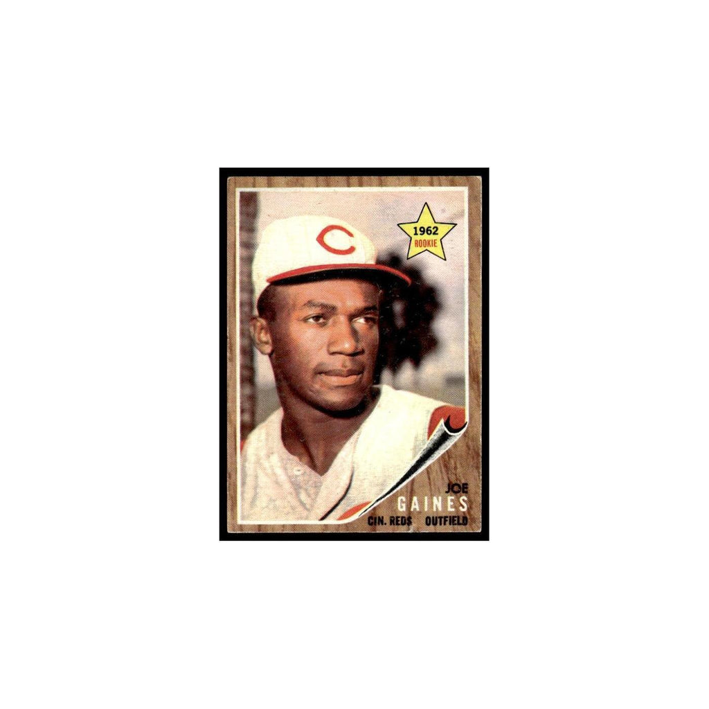 Joe Gaines Rookie 1962 Topps #414 Cincinnati Reds Baseball Card VG