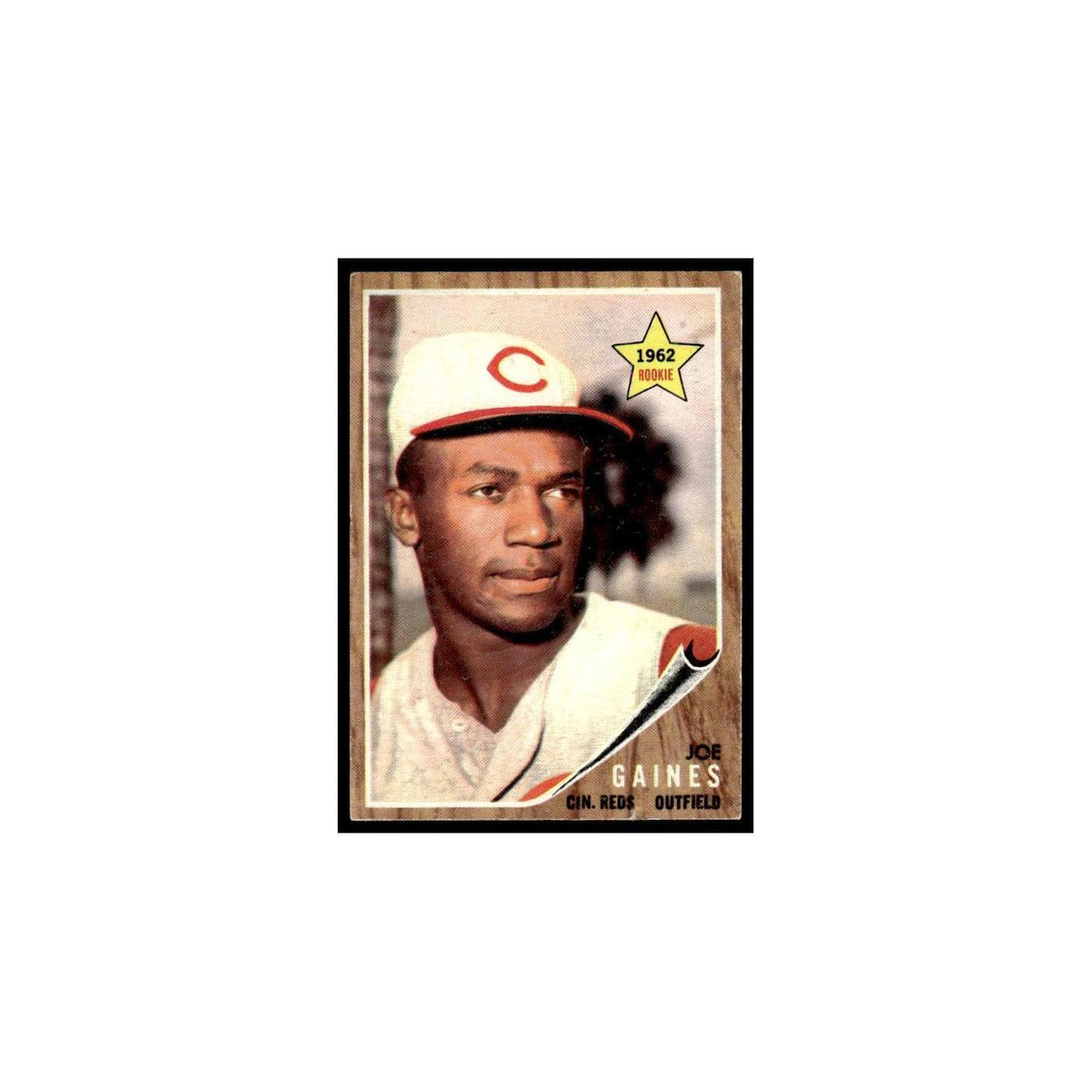 Joe Gaines Rookie 1962 Topps #414 Cincinnati Reds Baseball Card VG