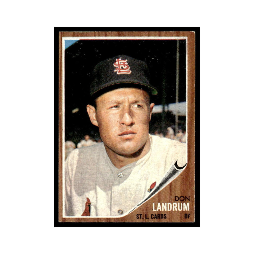 Don Landrum 1962 Topps #323 St. Louis Cardinals Baseball Card VG