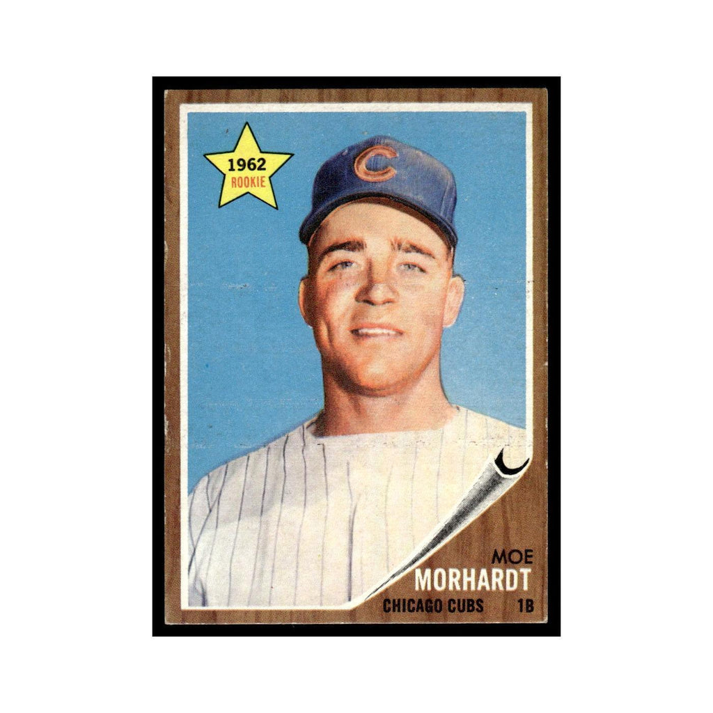 Moe Morhardt Rookie 1962 Topps #309 Chicago Cubs Baseball Card VG