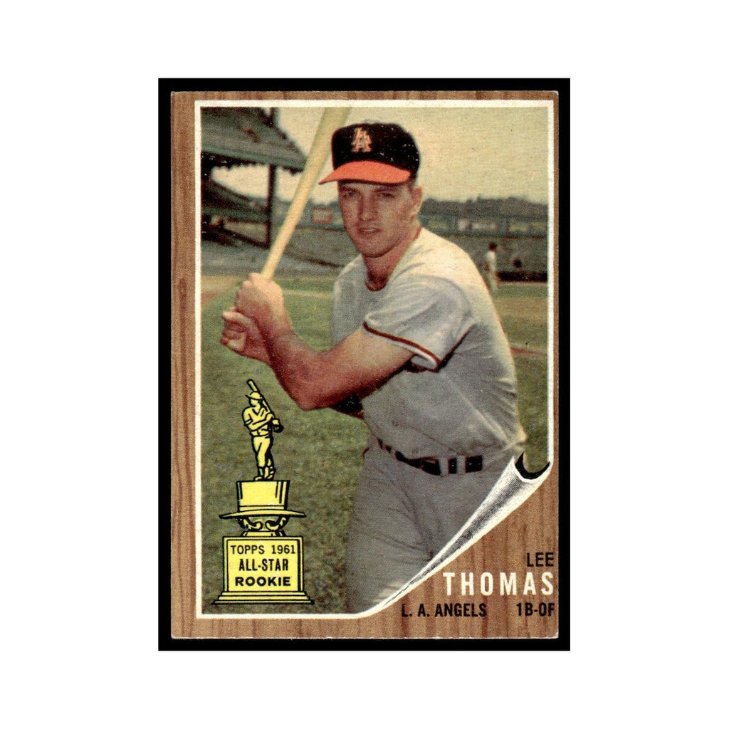 Lee Thomas Rookie 1962 Topps #154 Los Angeles Angels Baseball Card VG