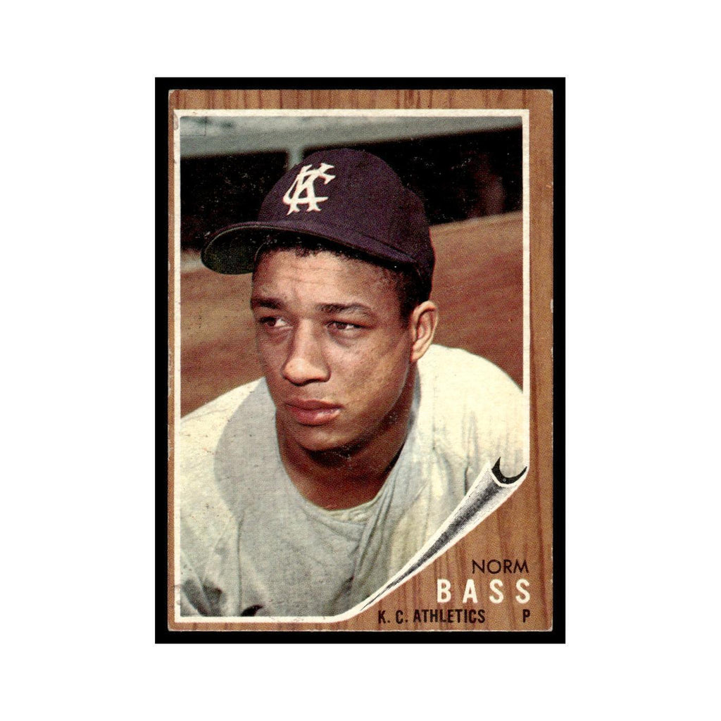 Norm Bass 1962 Topps #122 Kansas City Athletics Baseball Card VG