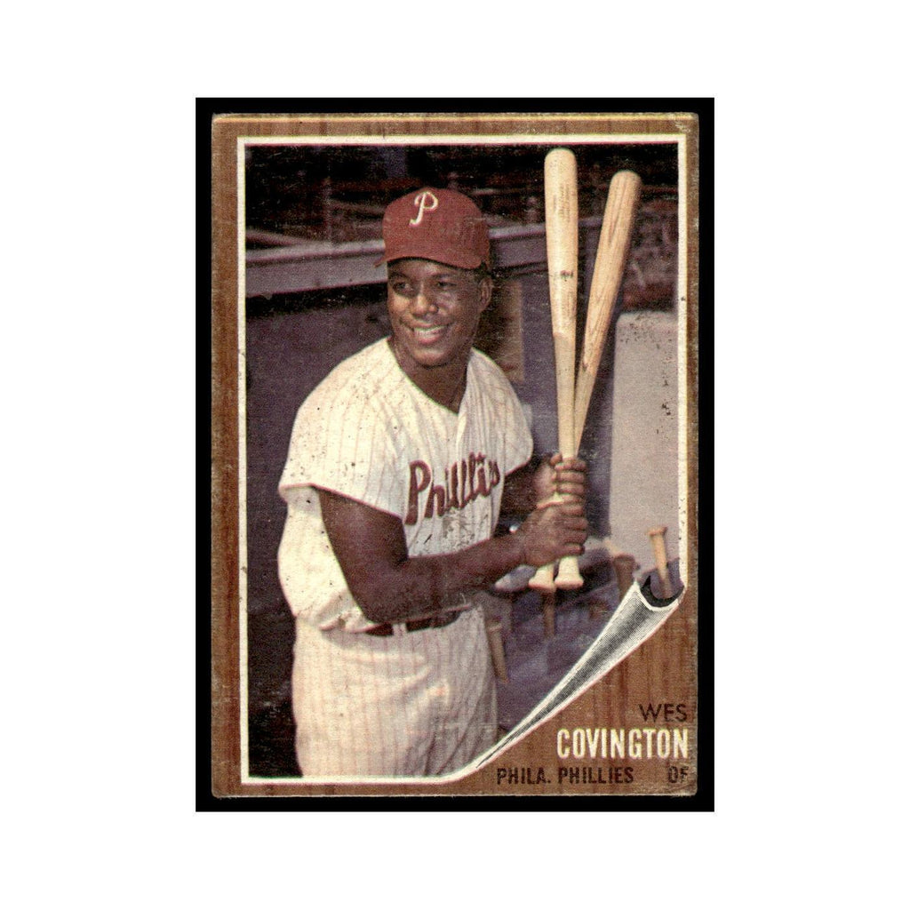 Wes Covington 1962 Topps #157 Philadelphia Phillies Baseball Card VG