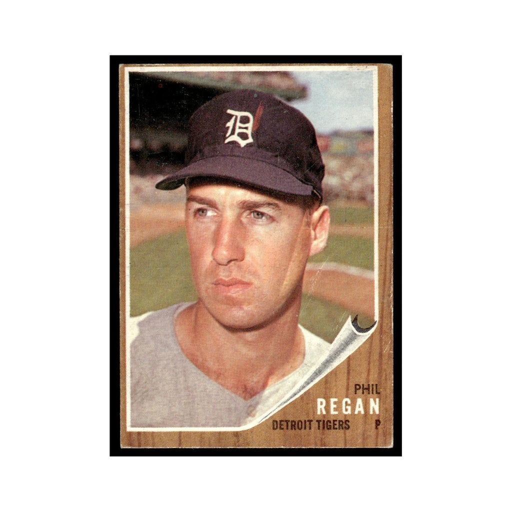Phil Regan 1962 Topps (Damaged) #366 Detroit Tigers Baseball Card Poor