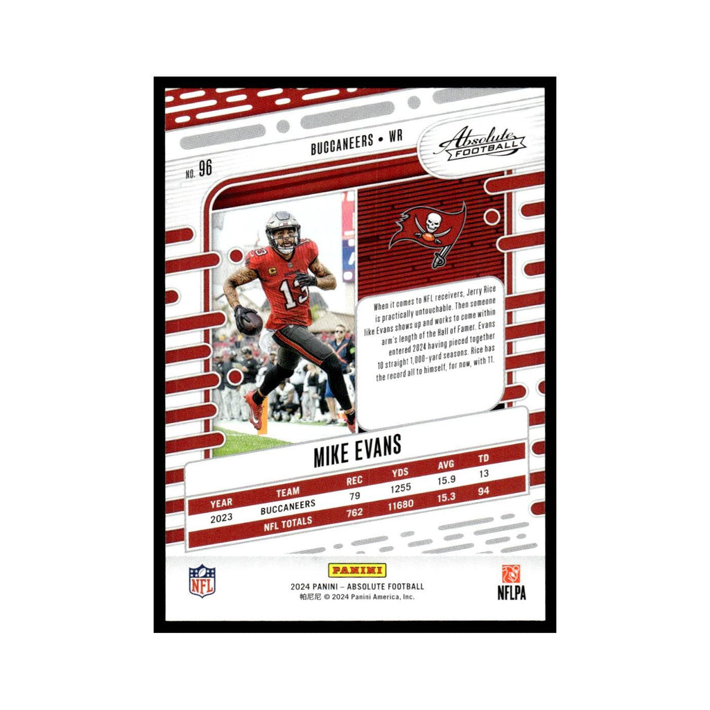 Mike Evans 2024 Panini Absolute #96 Tampa Bay Buccaneers Football Card NM