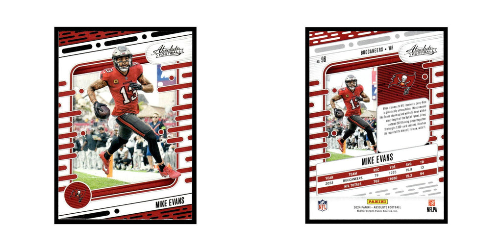 Mike Evans 2024 Panini Absolute #96 Tampa Bay Buccaneers Football Card NM