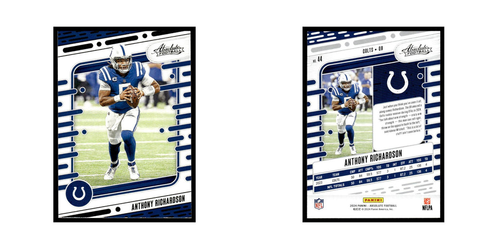 Anthony Richardson 2024 Panini Absolute #44 Indianapolis Colts Football Card NM