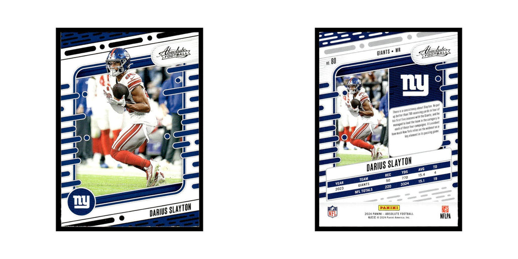 Darius Slayton 2024 Panini Absolute #80 New York Giants Football Card NM