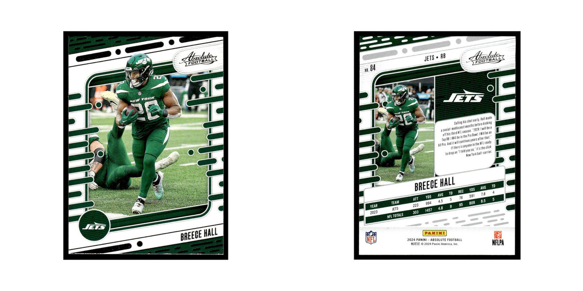 Breece Hall 2024 Panini Absolute #84 New York Jets Football Card NM