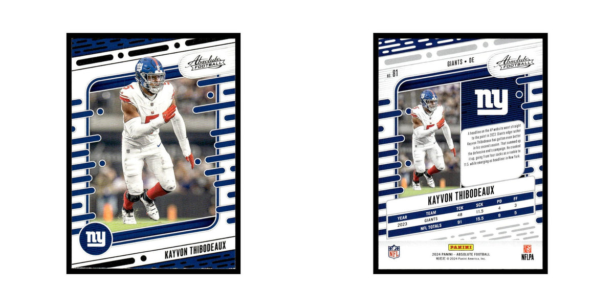 Kayvon Thibodeaux 2024 Panini Absolute #81 New York Giants Football Card NM