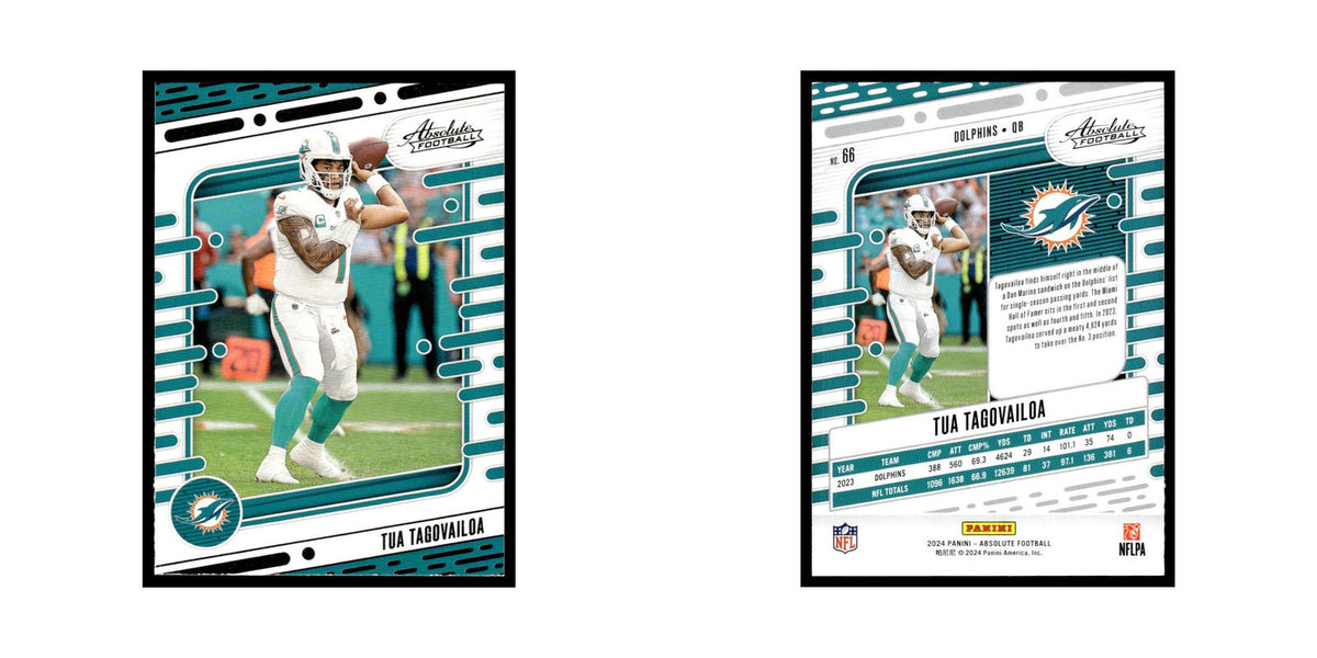 Tua Tagovailoa 2024 Panini Absolute #66 Miami Dolphins Football Card NM