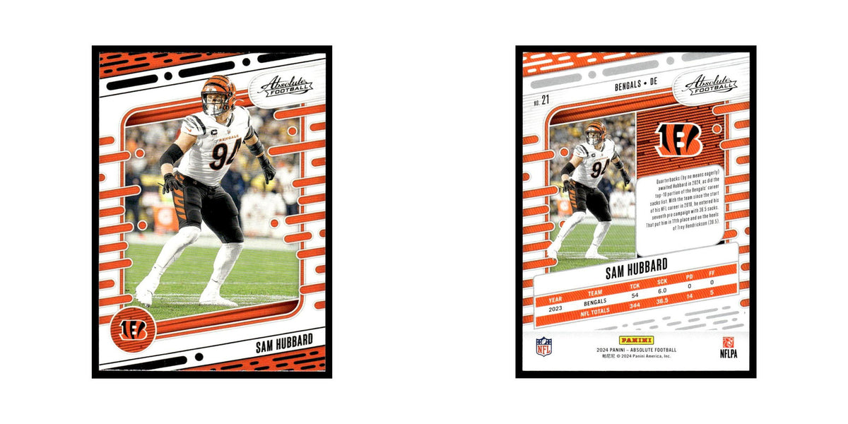 Sam Hubbard 2024 Panini Absolute #21 Cincinnati Bengals Football Card NM