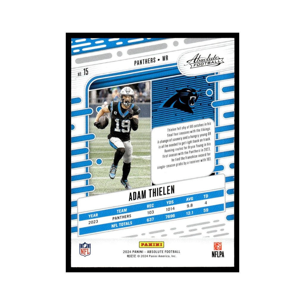 Adam Thielen 2024 Panini Absolute #15 Carolina Panthers Football Card NM