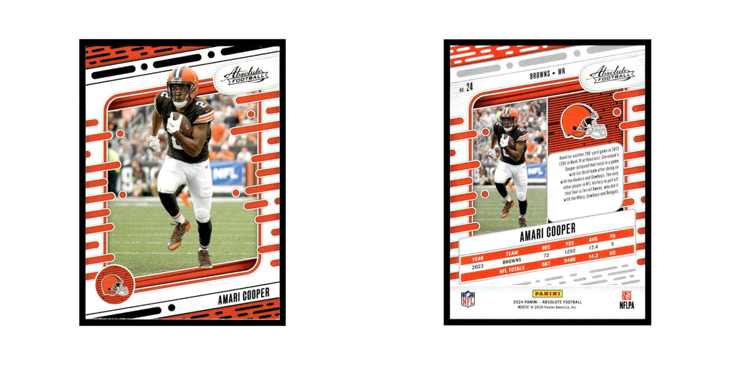 Amari Cooper 2024 Panini Absolute #24 Cleveland Browns Football Card NM