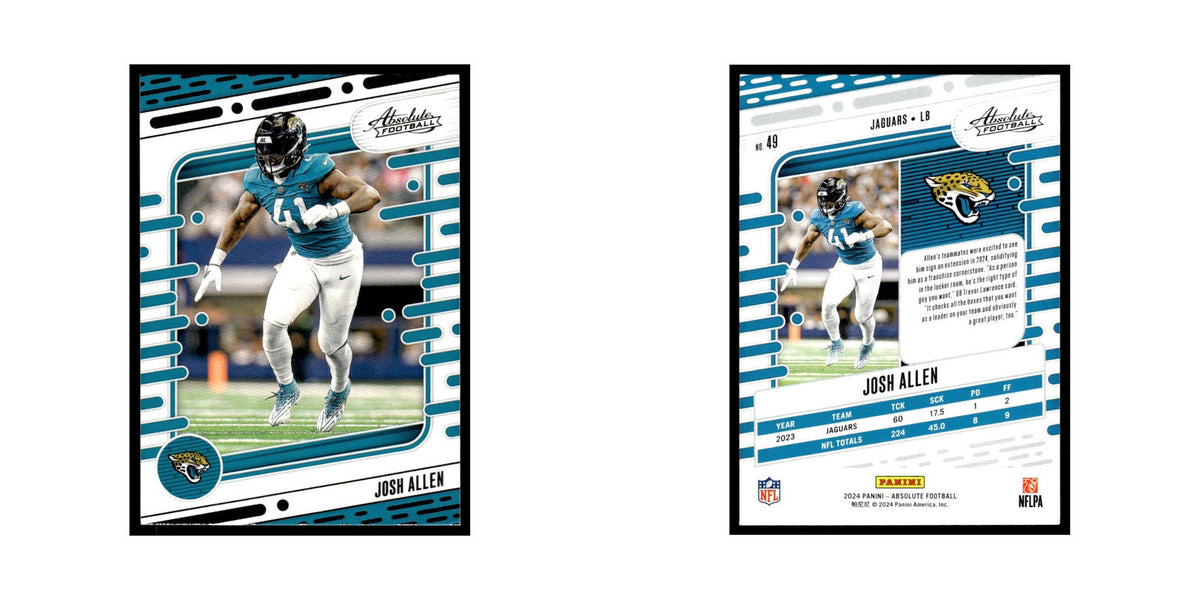Josh Allen 2024 Panini Absolute #49 Jacksonville Jaguars Football Card NM